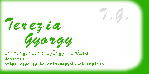 terezia gyorgy business card